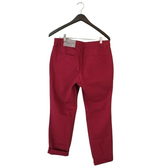 Chistopher & Banks Jeans Modern Fit Color Red Maroon Women's Size 8 (30W) - Picture 2 of 5